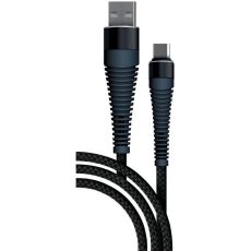 Кабель BoraSCO Fishbone [38499] USB - micro USB черный 1 м