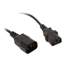 Кабель Gembird 3 м удлинитель, разъемы IEC-320 С13/C14, 0.75 кв. мм, макс. ток 10A, черный ( PC-189-VDE-3M)