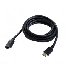 Кабель Gembird HDMI (19M/19F) 1.8 м (пакет) v2.0, удлинитель, экранированный, позолоченные контакты (CC-HDMI4X-6) черный 1,8м