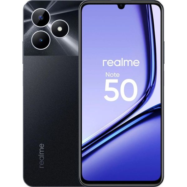 Мобильный телефон Realme Note 50 2024 Android 4/128 Гб черный 631011001652/1917/631002001043